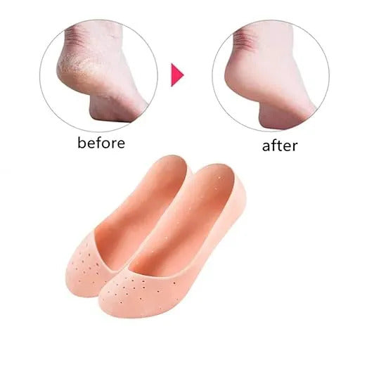 Full Silicone Gel Foot Pads for Comfort | Reusable Cushion Insoles for Men & Women