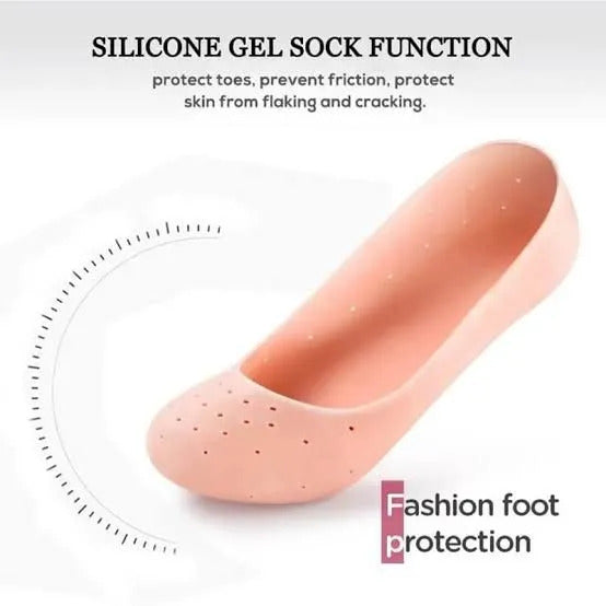Full Silicone Gel Foot Pads for Comfort | Reusable Cushion Insoles for Men & Women