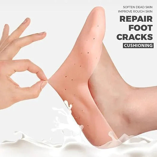 Full Silicone Gel Foot Pads for Comfort | Reusable Cushion Insoles for Men & Women