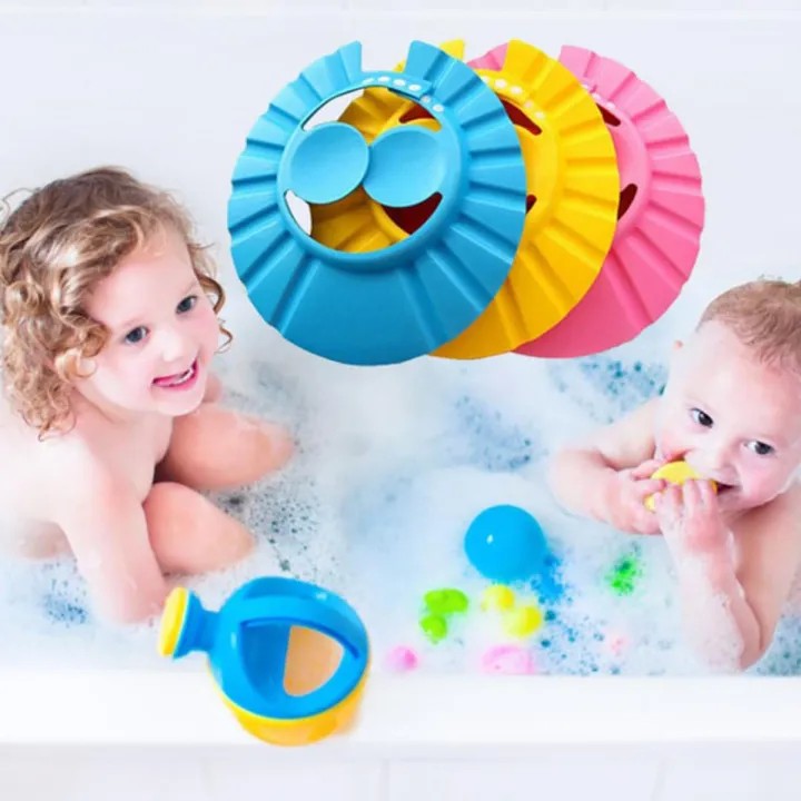 Baby Shower Cap | Adjustable Waterproof Shampoo Shield for Kids & Toddlers