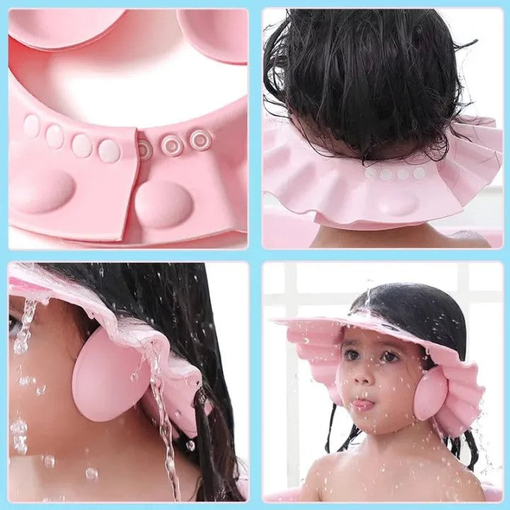 Baby Shower Cap | Adjustable Waterproof Shampoo Shield for Kids & Toddlers