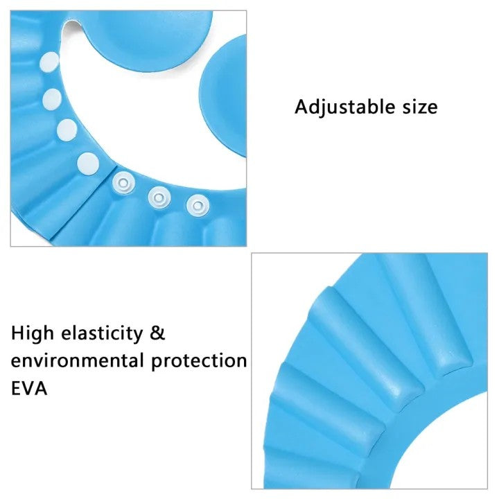 Baby Shower Cap | Adjustable Waterproof Shampoo Shield for Kids & Toddlers