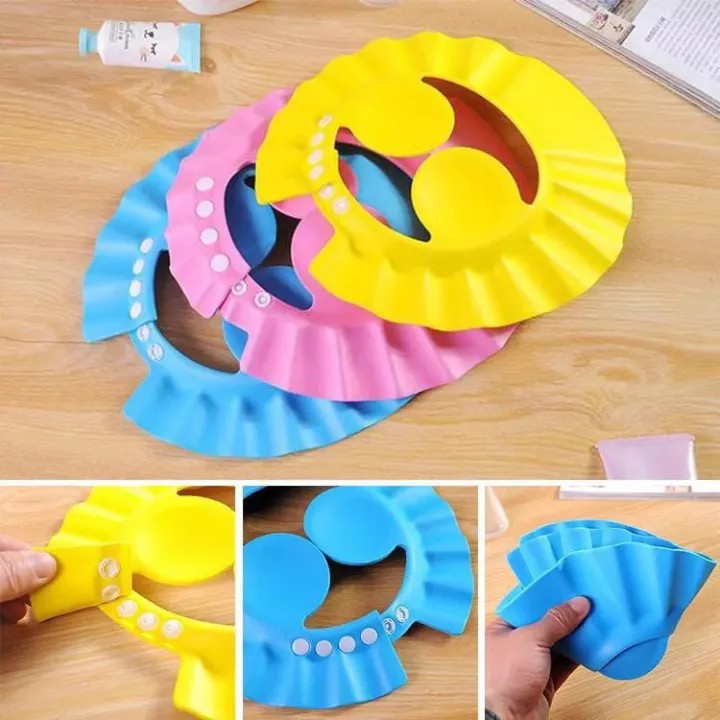 Baby Shower Cap | Adjustable Waterproof Shampoo Shield for Kids & Toddlers