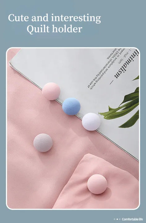Bedsheet Quilt Clips for Mattress & Covers | Non-Slip Bed Sheet Holder Grips | Duvet Fasteners (Set