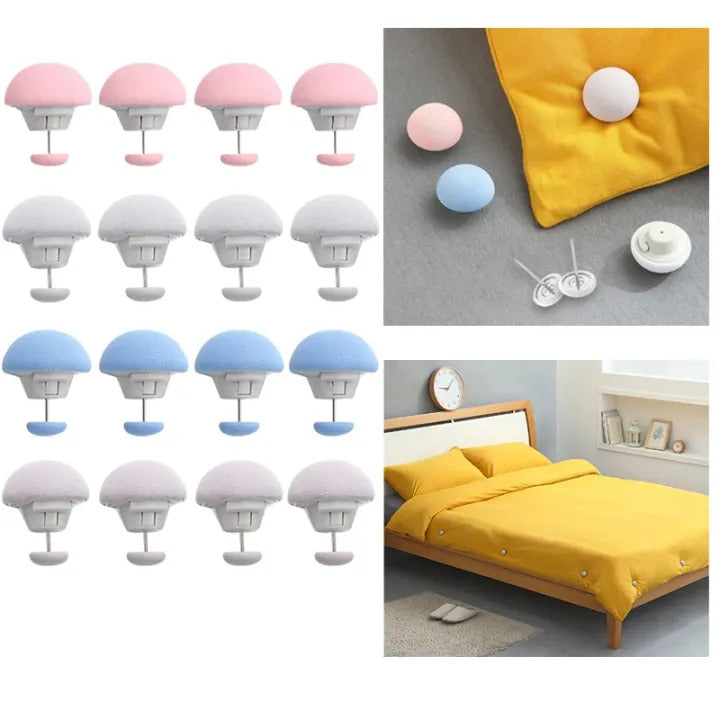 Bedsheet Quilt Clips for Mattress & Covers | Non-Slip Bed Sheet Holder Grips | Duvet Fasteners (Set