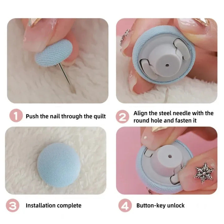 Bedsheet Quilt Clips for Mattress & Covers | Non-Slip Bed Sheet Holder Grips | Duvet Fasteners (Set