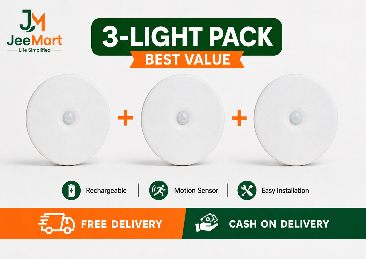 Rechargeable Motion Sensor LED Night Light