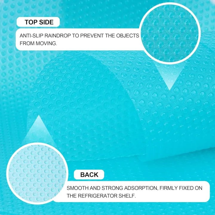 Refrigerator Silicone Mat | Washable Non-Slip Fridge Shelf Liner for Kitchen Storage