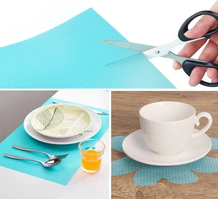 Refrigerator Silicone Mat | Washable Non-Slip Fridge Shelf Liner for Kitchen Storage