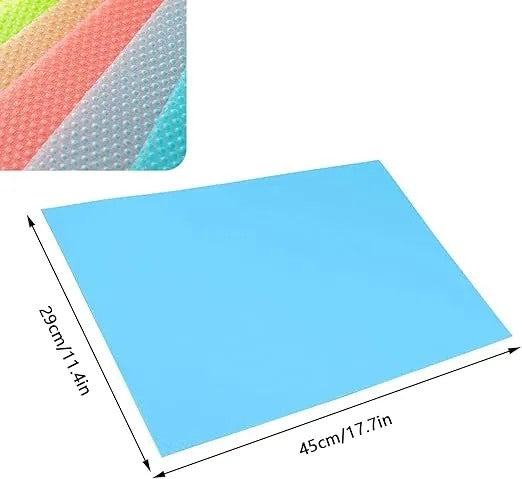 Refrigerator Silicone Mat | Washable Non-Slip Fridge Shelf Liner for Kitchen Storage