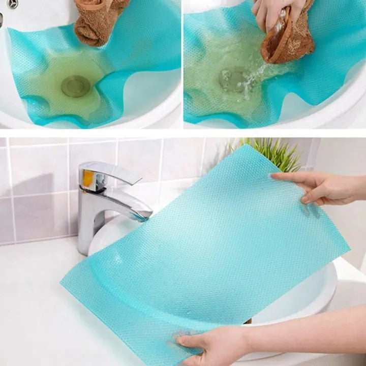 Refrigerator Silicone Mat | Washable Non-Slip Fridge Shelf Liner for Kitchen Storage