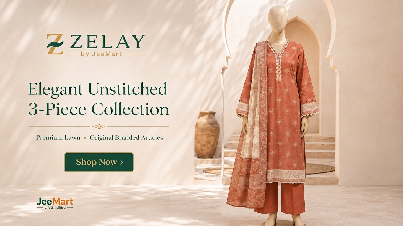ZELAY | Premium Unstitched 3-Piece Lawn Suit – WUS26X38047