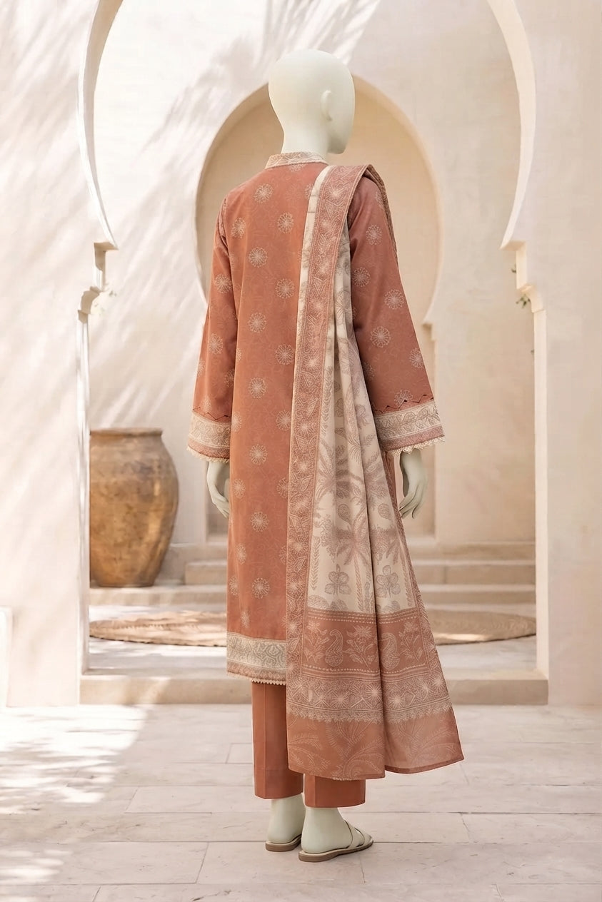 ZELAY | Premium Unstitched 3-Piece Lawn Suit – WUS26X38047