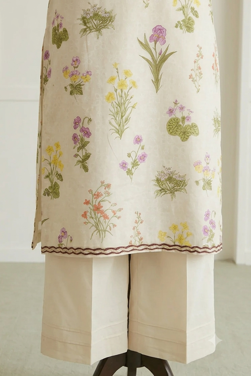 ZELAY | Premium Unstitched 3-Piece Lawn Suit – WUS26X31018