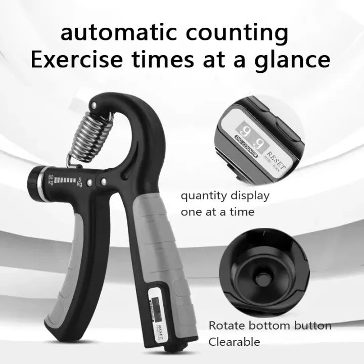 Adjustable Hand Gripper with Counter | Forearm Strength Trainer | Grip Strength Exerciser