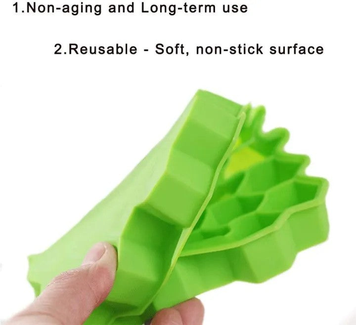 Silicone Ice Cube Tray with Lid | Reusable Flexible Ice Cube Mold for Freeze