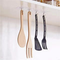 Heavy Duty Transparent Self Adhesive Wall Hooks (10Pcs) - Waterproof, No Drill