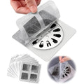 Drain Hair Catcher Stickers (10 Pcs) Disposable Sink & Shower Hair Filter for Bathroom & Kitcher