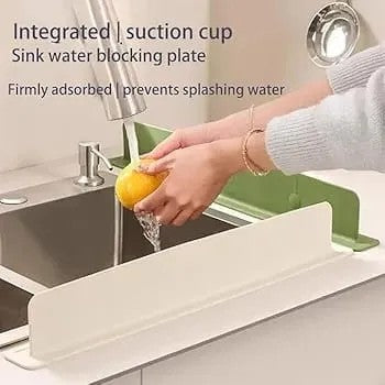 Silicone Sink Splash Guard for Kitchen Faucet | Water Splash Protector | Drain Drying Mat