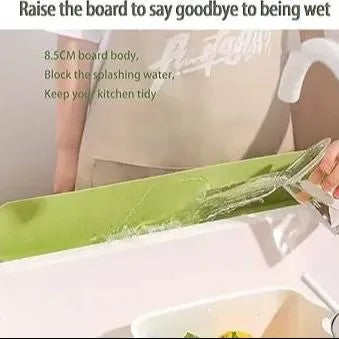 Silicone Sink Splash Guard for Kitchen Faucet | Water Splash Protector | Drain Drying Mat