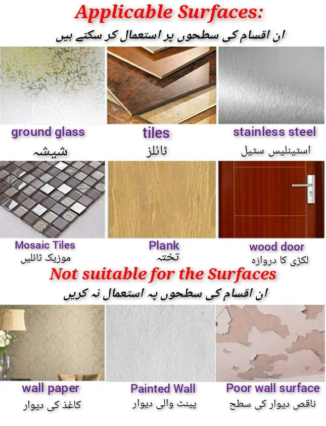 Heavy Duty Transparent Self Adhesive Wall Hooks (10Pcs) - Waterproof, No Drill