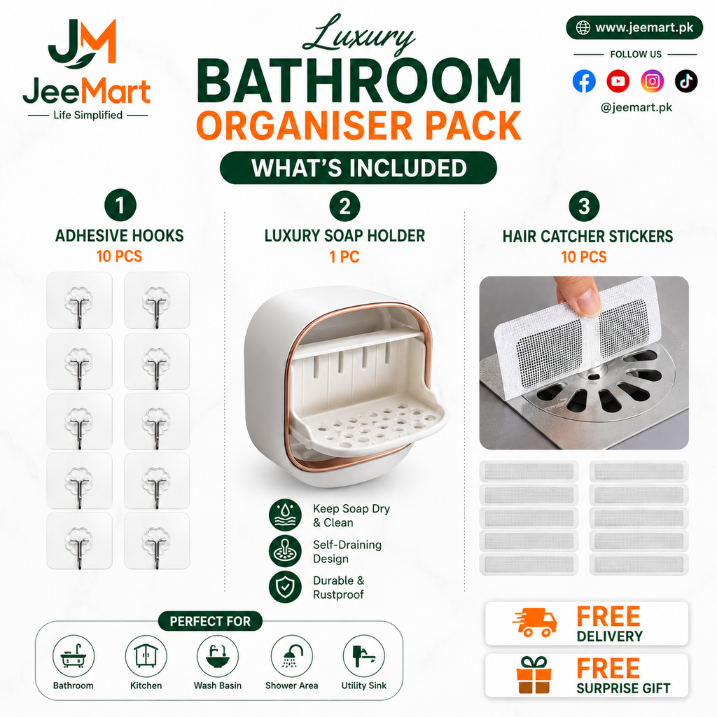 Luxury Bathroom Organizer Pack | Bathroom Bundle