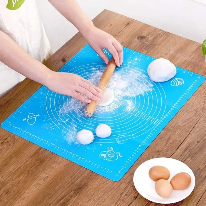 Smart Home Essentials Kit | Fridge Top Dust Cover + Silicone Baking Mat + 4 Bedsheet Quilt Clips Bundle