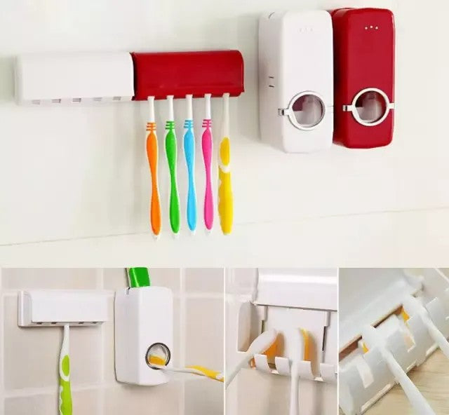 Toothpaste Dispenser | Wall Mounted Toothpaste Squeezer for Bathroom