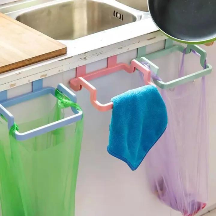 Plastic Garbage / Trash Bag Holder | Wall Mounted Kitchen Waste Bag Holder | Cabinet Hanging Trash Bag Rack