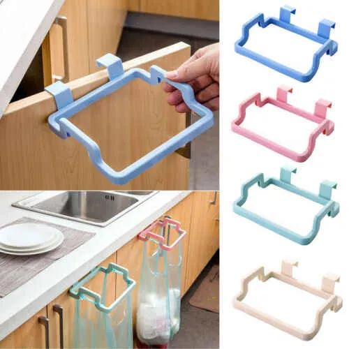 Plastic Garbage / Trash Bag Holder | Wall Mounted Kitchen Waste Bag Holder | Cabinet Hanging Trash Bag Rack