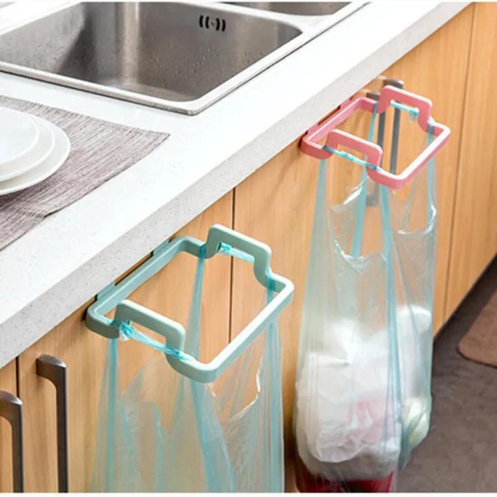 Plastic Garbage / Trash Bag Holder | Wall Mounted Kitchen Waste Bag Holder | Cabinet Hanging Trash Bag Rack