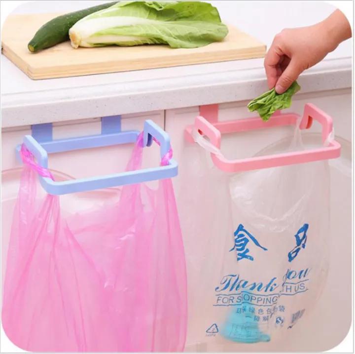 Plastic Garbage / Trash Bag Holder | Wall Mounted Kitchen Waste Bag Holder | Cabinet Hanging Trash Bag Rack