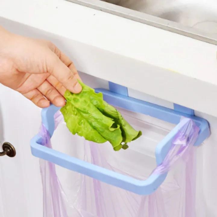 Plastic Garbage / Trash Bag Holder | Wall Mounted Kitchen Waste Bag Holder | Cabinet Hanging Trash Bag Rack