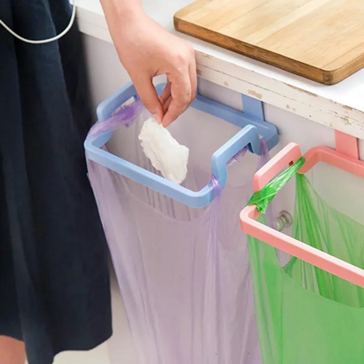 Plastic Garbage / Trash Bag Holder | Wall Mounted Kitchen Waste Bag Holder | Cabinet Hanging Trash Bag Rack