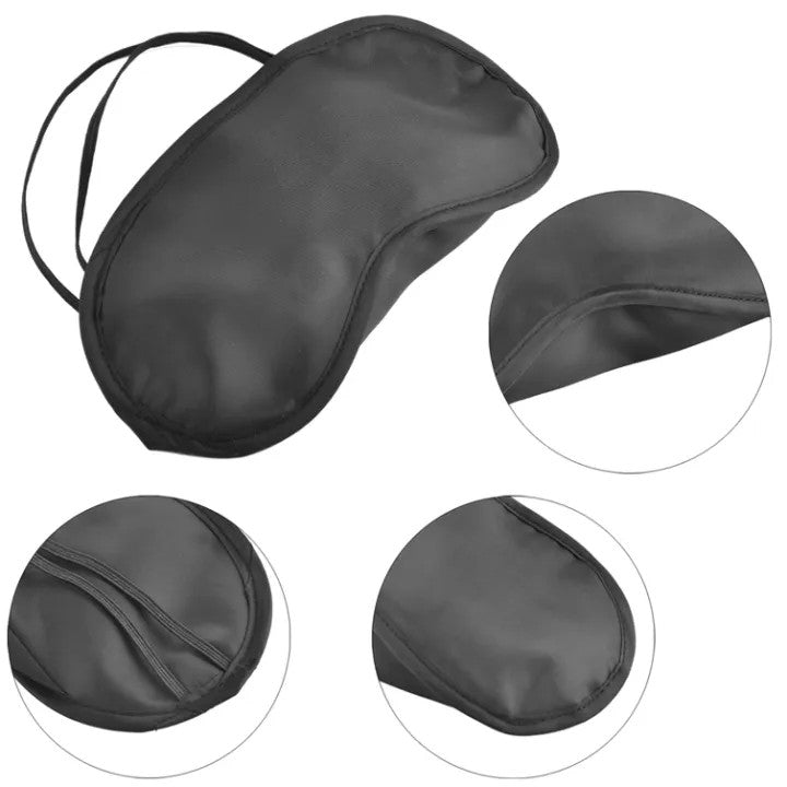 Travel Sleeping Eye Mask Black Shade | Soft Light Blocking Sleep Mask for Travel & Relaxation