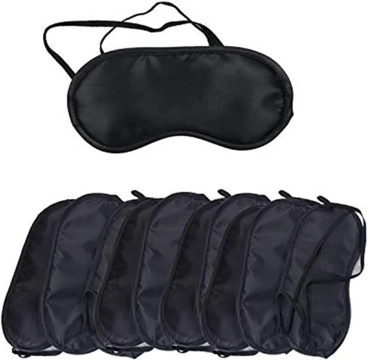 Travel Sleeping Eye Mask Black Shade | Soft Light Blocking Sleep Mask for Travel & Relaxation