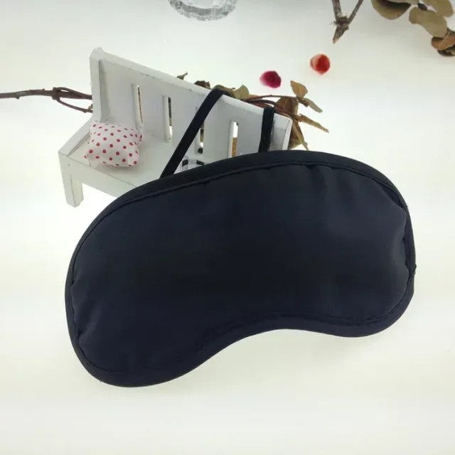 Travel Sleeping Eye Mask Black Shade | Soft Light Blocking Sleep Mask for Travel & Relaxation