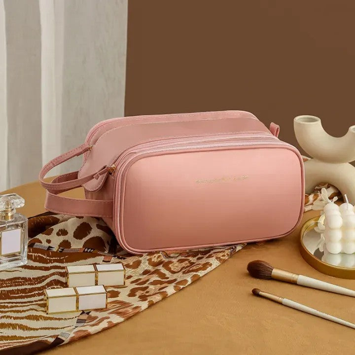 Travel Toiletry Pouch | Waterproof Cosmetic & Makeup Organizer Bag for Men & Women