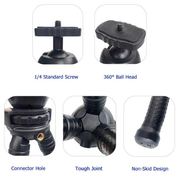 Mobile Phone Tripod Stand for Videos & Calls | Adjustable Smartphone Tripod with Phone Holder