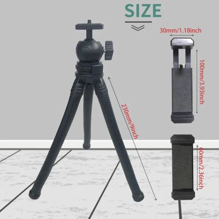 Mobile Phone Tripod Stand for Videos & Calls | Adjustable Smartphone Tripod with Phone Holder