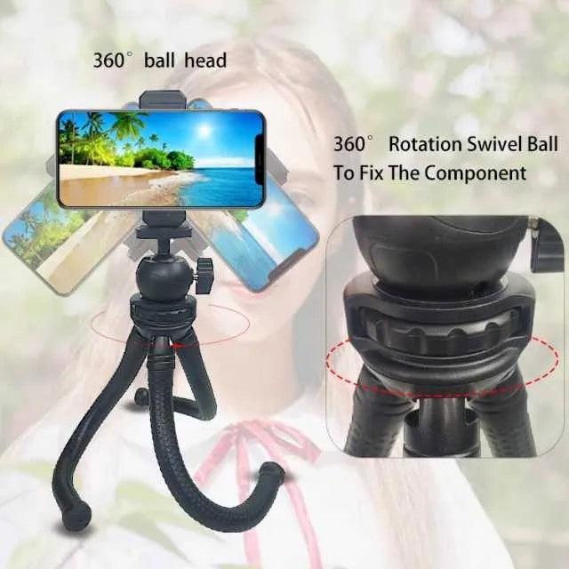 Mobile Phone Tripod Stand for Videos & Calls | Adjustable Smartphone Tripod with Phone Holder