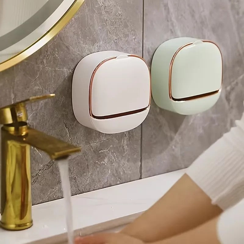 Luxury Wall-Mounted Soap Holder for Bathroom & Kitchen | Self-Draining Soap Dish Tray