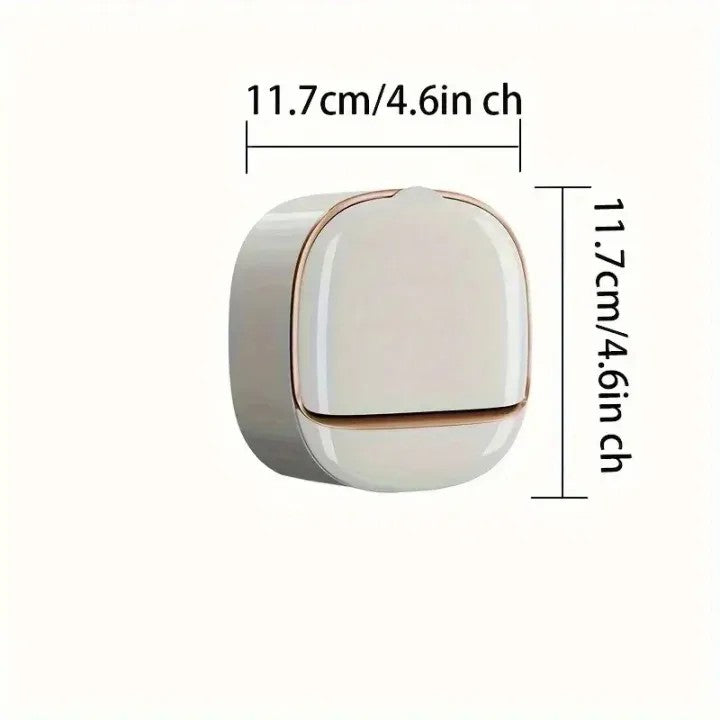 Luxury Wall-Mounted Soap Holder for Bathroom & Kitchen | Self-Draining Soap Dish Tray