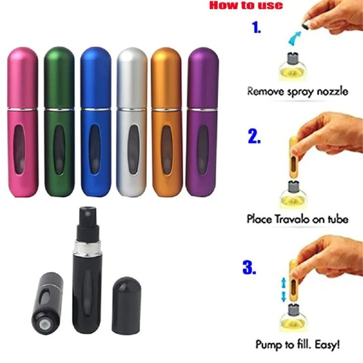 Mini Refillable Perfume Atomizer Travel Bottle | Portable Leak-Proof Spray Bottle for Perfume