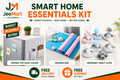 Smart Home Essentials Kit | Fridge Top Dust Cover + Silicone Baking Mat + 4 Bedsheet Quilt Clips Bundle