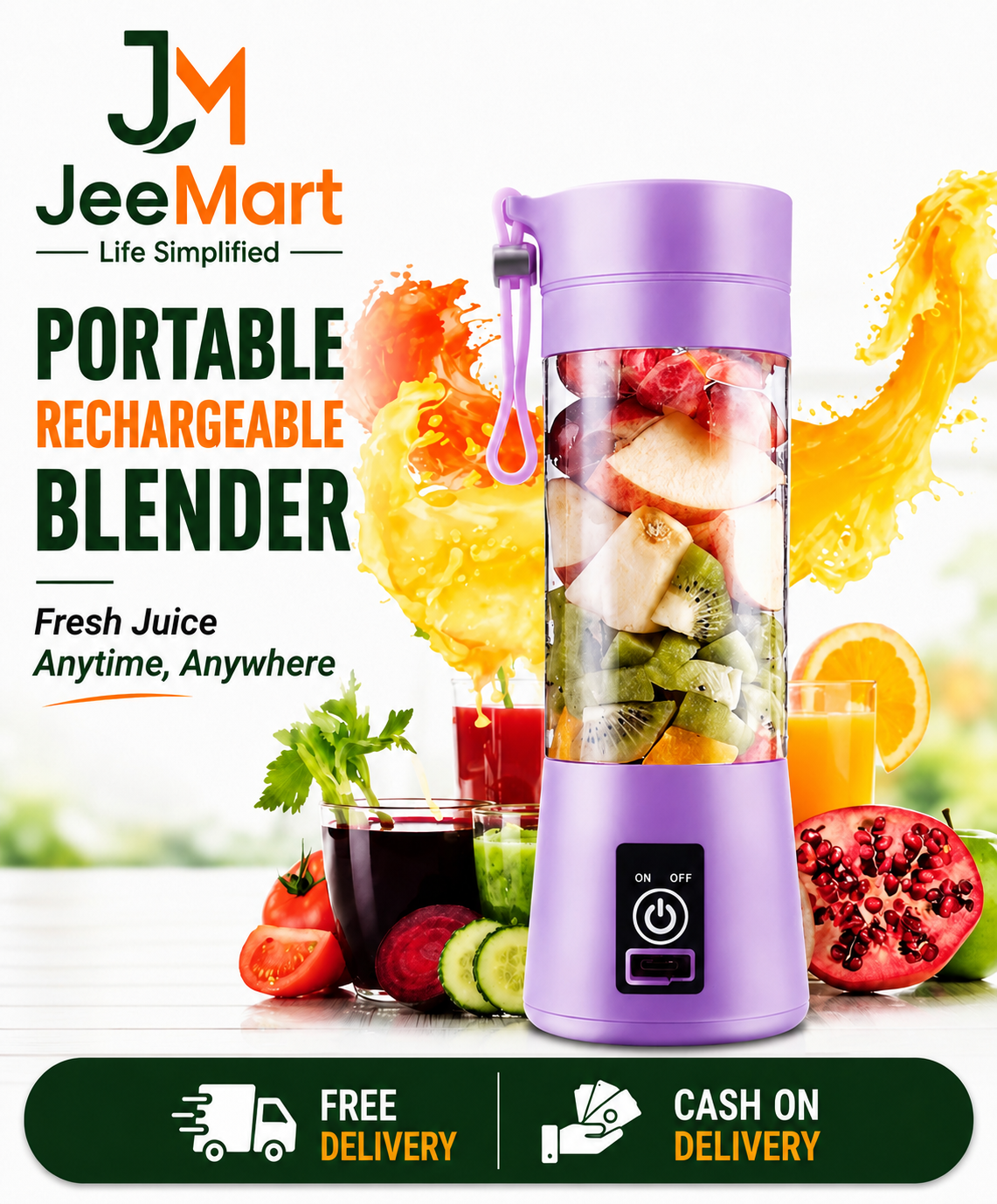 Portable Rechargeable Blender
